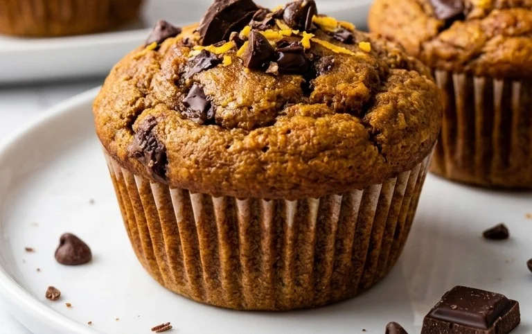 Chocolate Butternut Squash Muffins (Flourless)